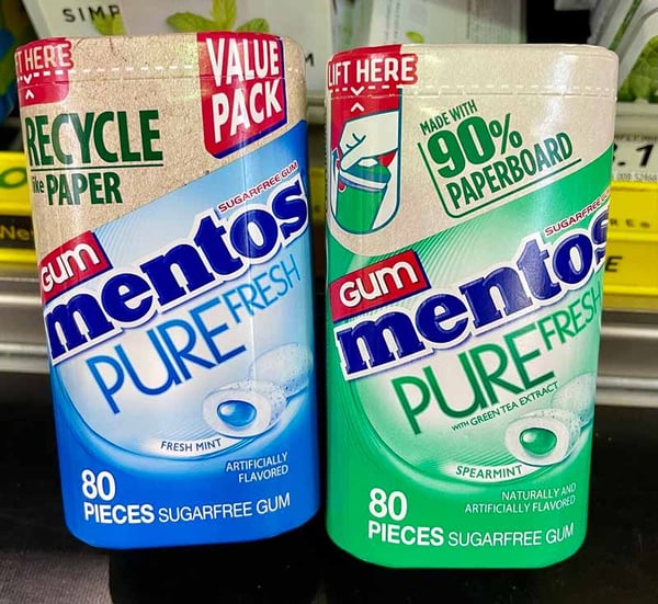 Mentos paper box